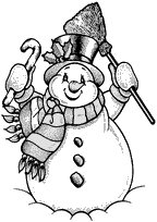 coloriage bonhomme de neige